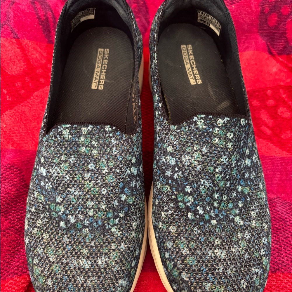 Women’s Skechers Go Walk Classic Slip In (Ocean Blossom Navy) - Picture 5 of 5